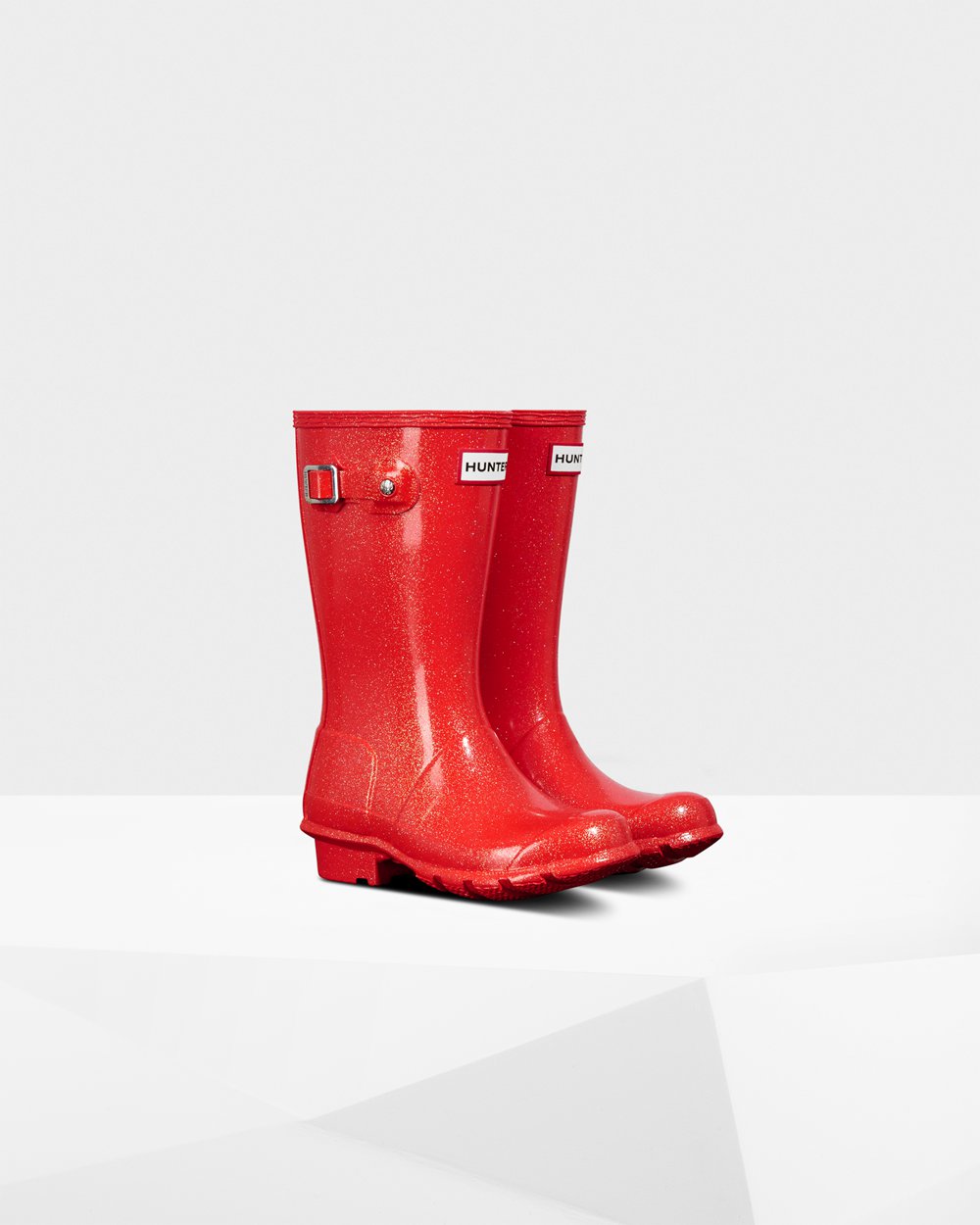 Kids Hunter Original Big Starcloud - Rain Boots Orange Red - 3591-RZPOA